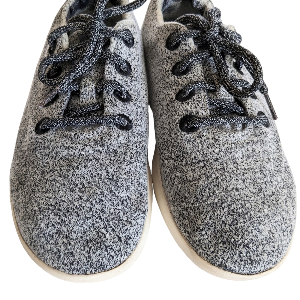 Allbirds Heathered Grey Wool Sneakers Size 9 - Picture 4 of 11